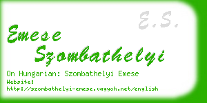 emese szombathelyi business card